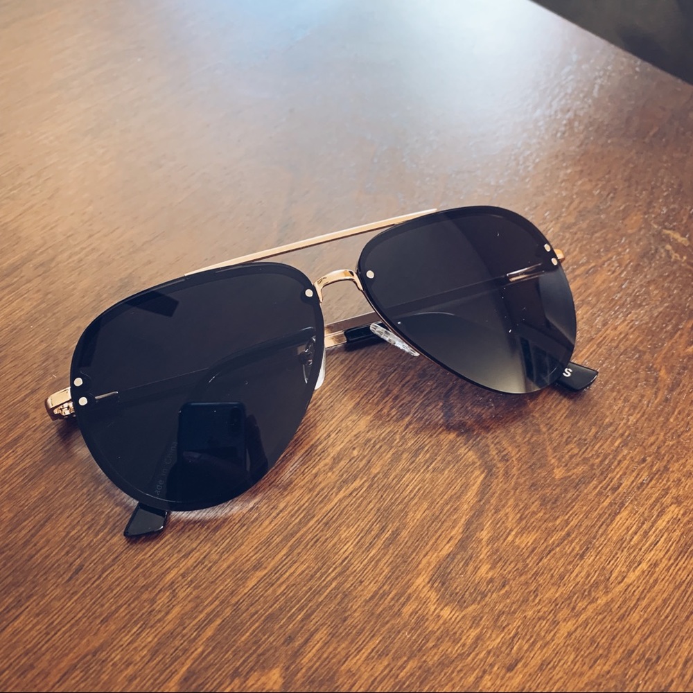 Express Factory Aviator Style Sunglasses